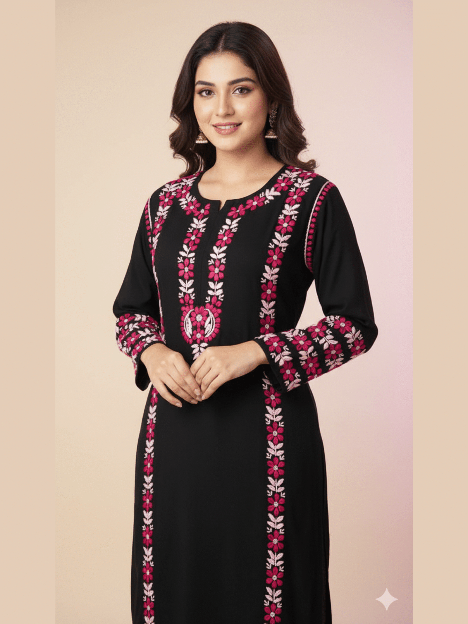 Mumtaj Modal Kurti black